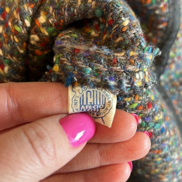 Century of Boston - wool/tweed rainbow a-line skirt - Picture 7 of 10